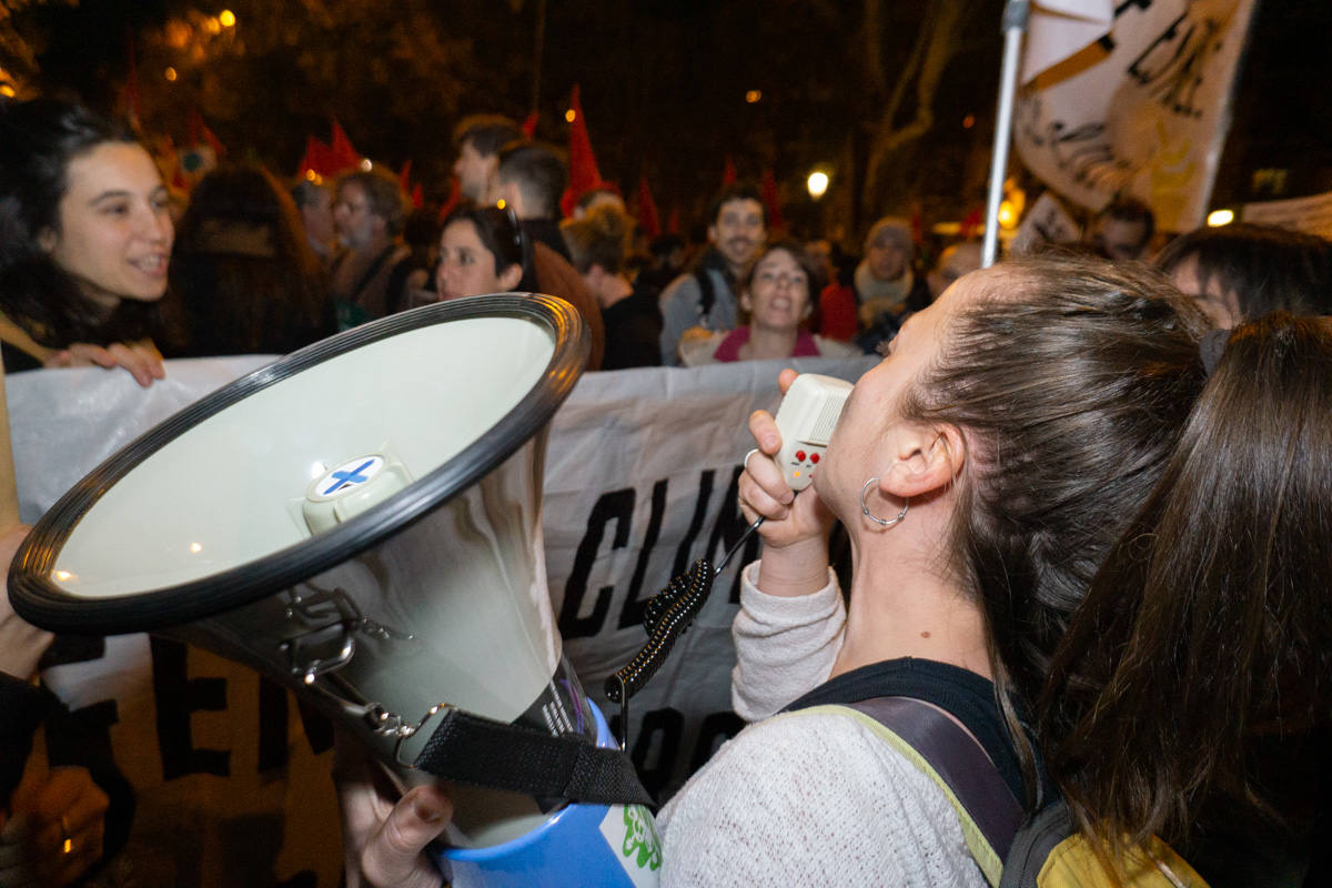 Fotos: Participantes extremeños en la marcha por el clima celebrada en Madrid