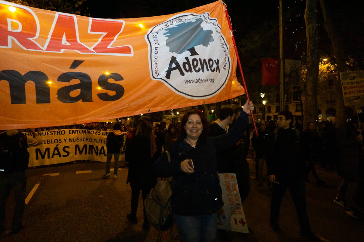 Fotos: Participantes extremeños en la marcha por el clima celebrada en Madrid