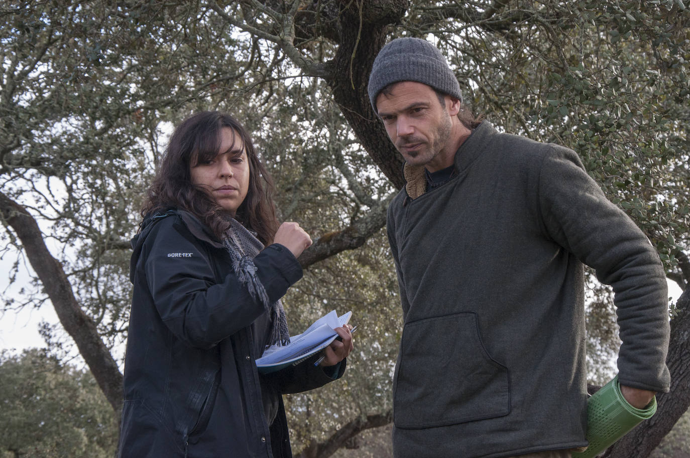 El lugar elegido en Badajoz para reforestar fue la parte alta del parque que perdió siete hectáreas en el incendio de 2017