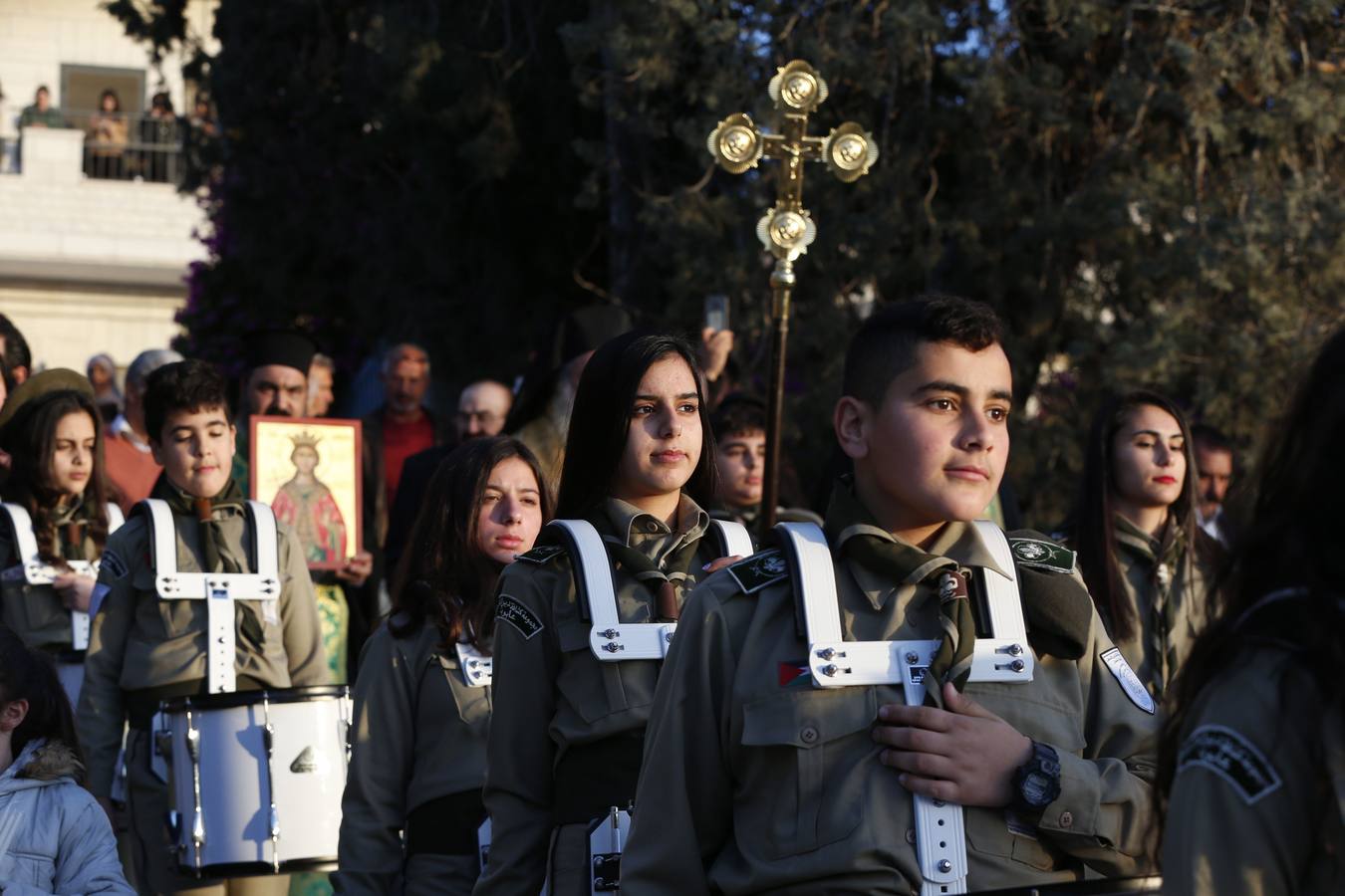 Fotos: Celebración del Día de Santa Bárbara en Cisjordania