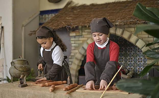 Escolares del colegioSanto Ángel de Badajoz.