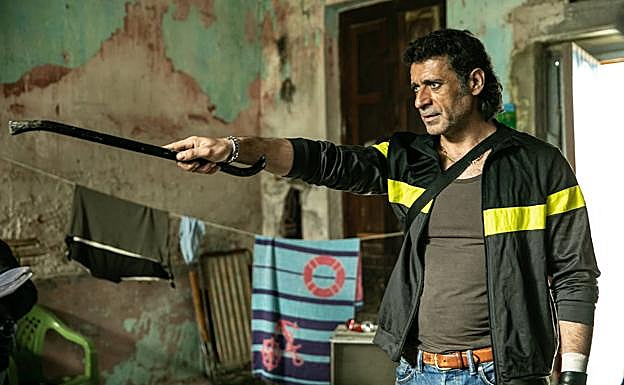 Nacho Fresneda, caracterizado como Falconetti, en una escena de la película.