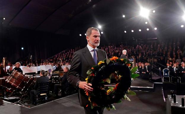 Homenaje de Felipe VI a las víctimas del nazismo.