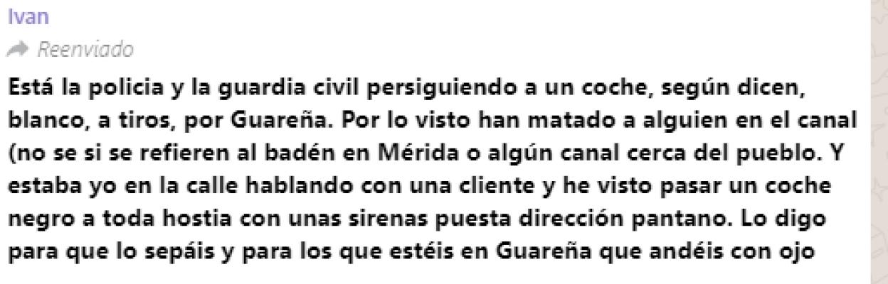 Alarma infundada en redes sociales