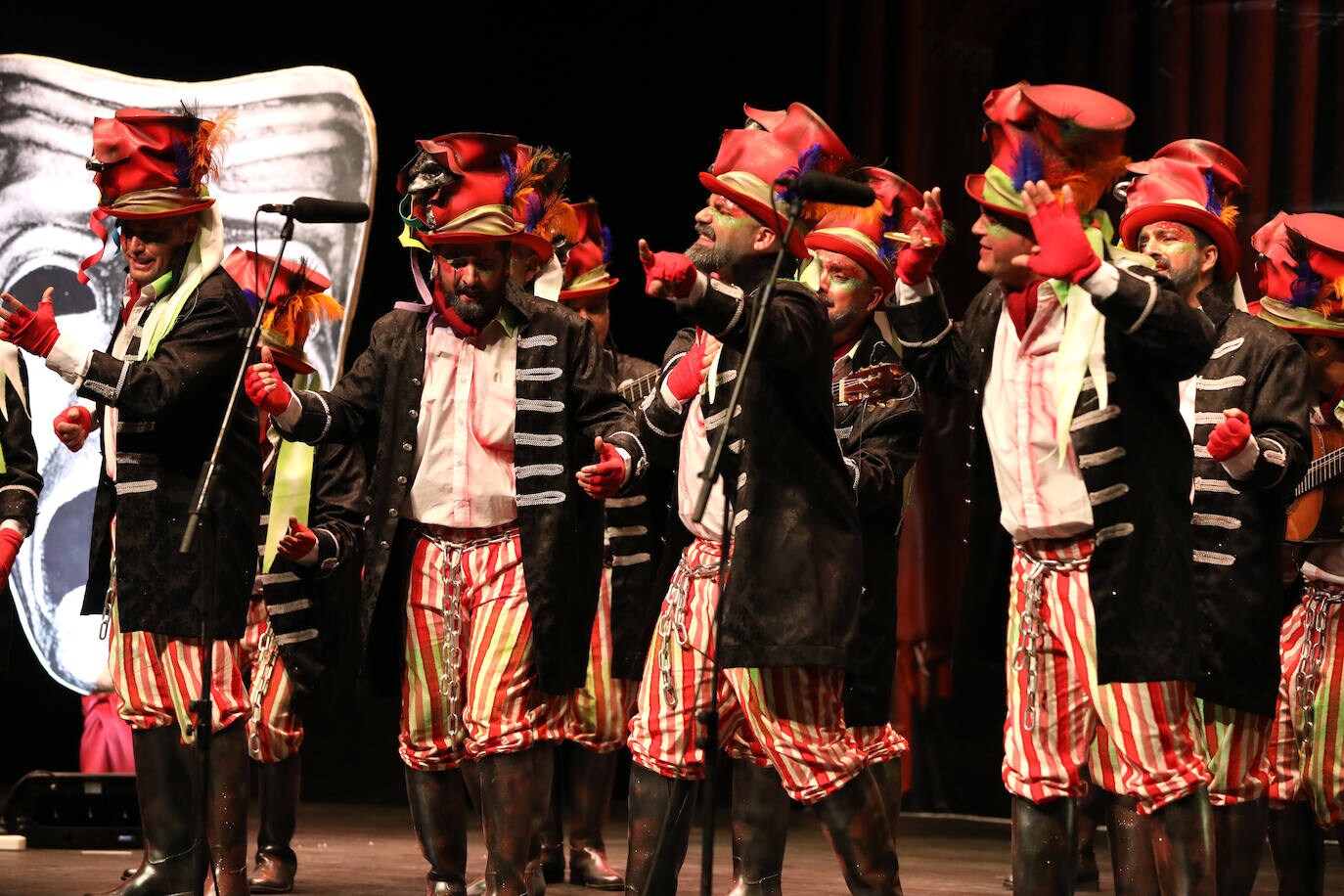 Actuaciones de la primera noche de chirigotas en el Carnaval Romano. 