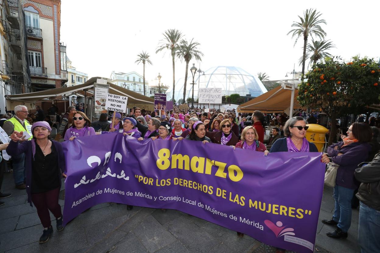 Actos del 8 de marzo del pasado año en Mérida. BRÍGIDO