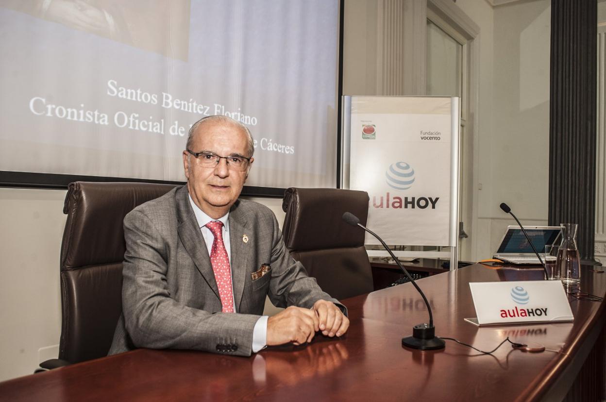 Santos Benítez Floriano, ayer en Badajoz. Pakopí