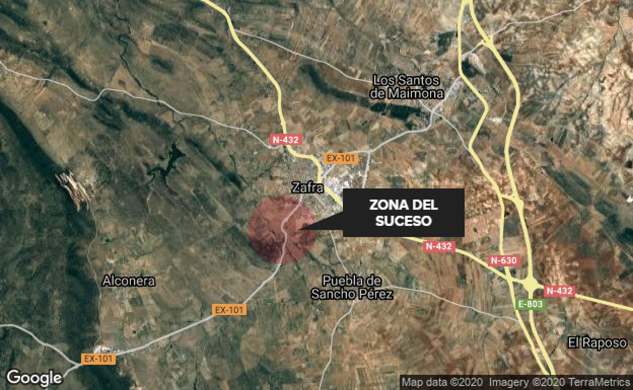 Dos mujeres heridas en un accidente de tráfico cerca de Zafra