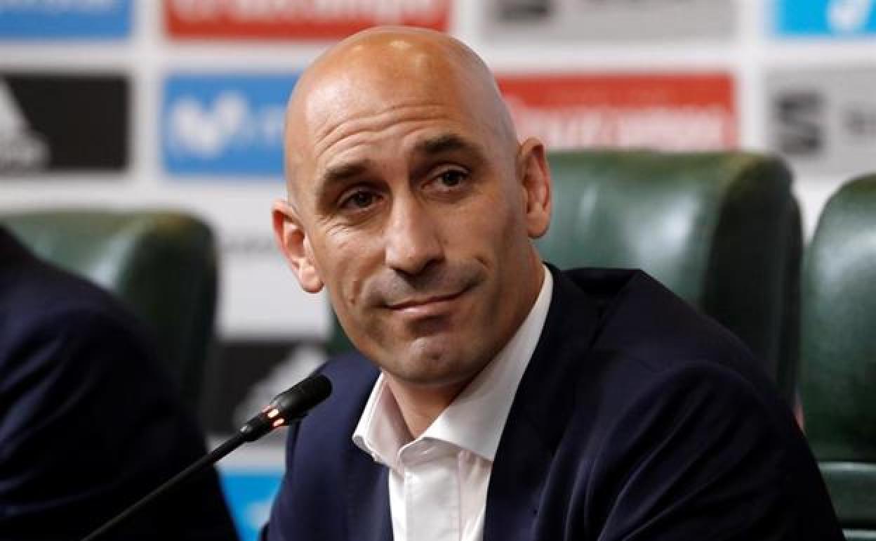 El presidente de la Federación Española de Fútbol, Luis Rubiales.