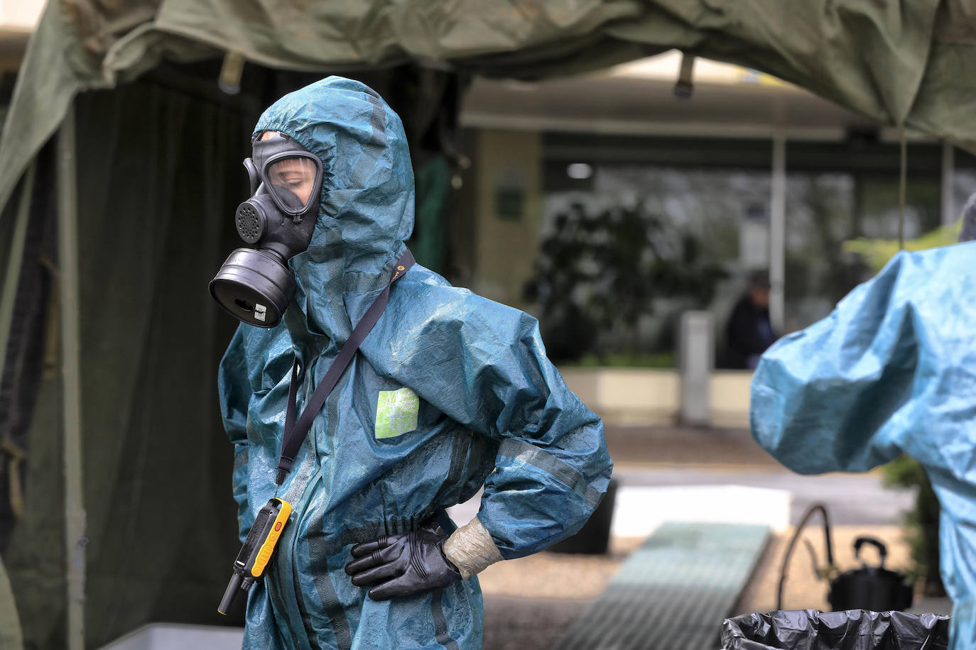 El Ejército vuelve a desinfectar la Residencia Asistida de Cáceres