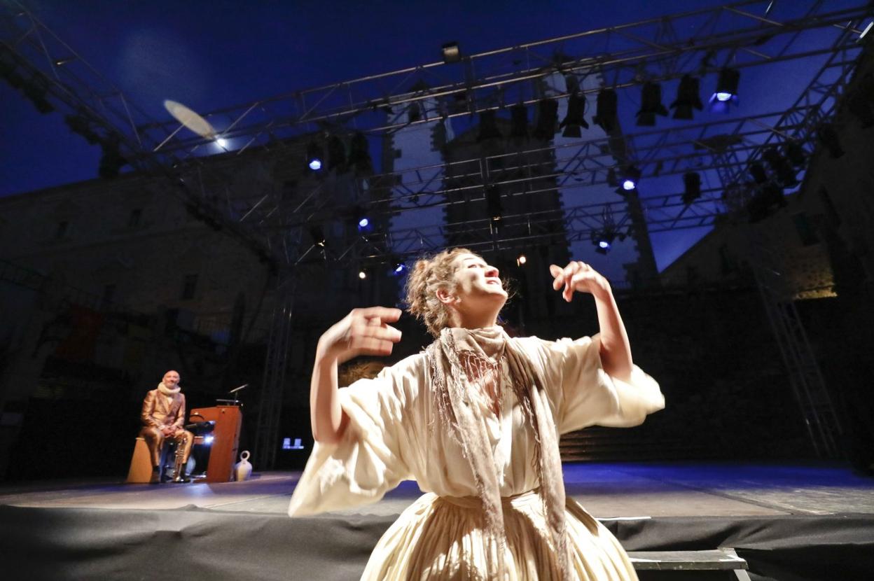 La Baltasara de Inma Chacón en la plaza de San Jorge el año pasado. 