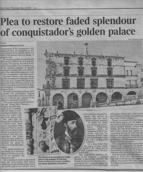 Imagen - 'The Times' dedicó el día 21 de mayo un reportaje al palacio. 