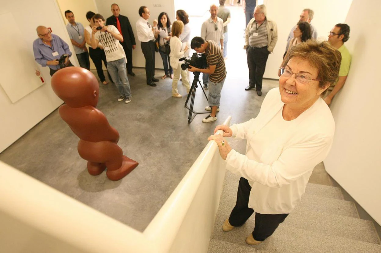 Helga de Alvear durante la inauguración del Centro de Artes Visuales hace una década. 