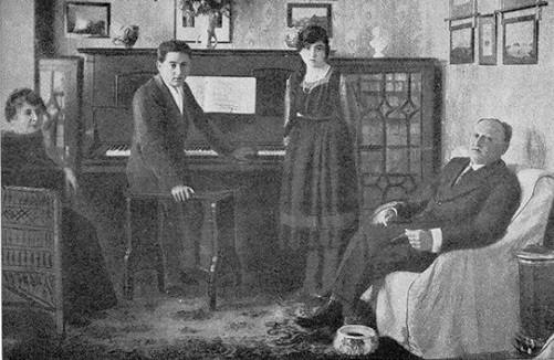 Roso con su familia.