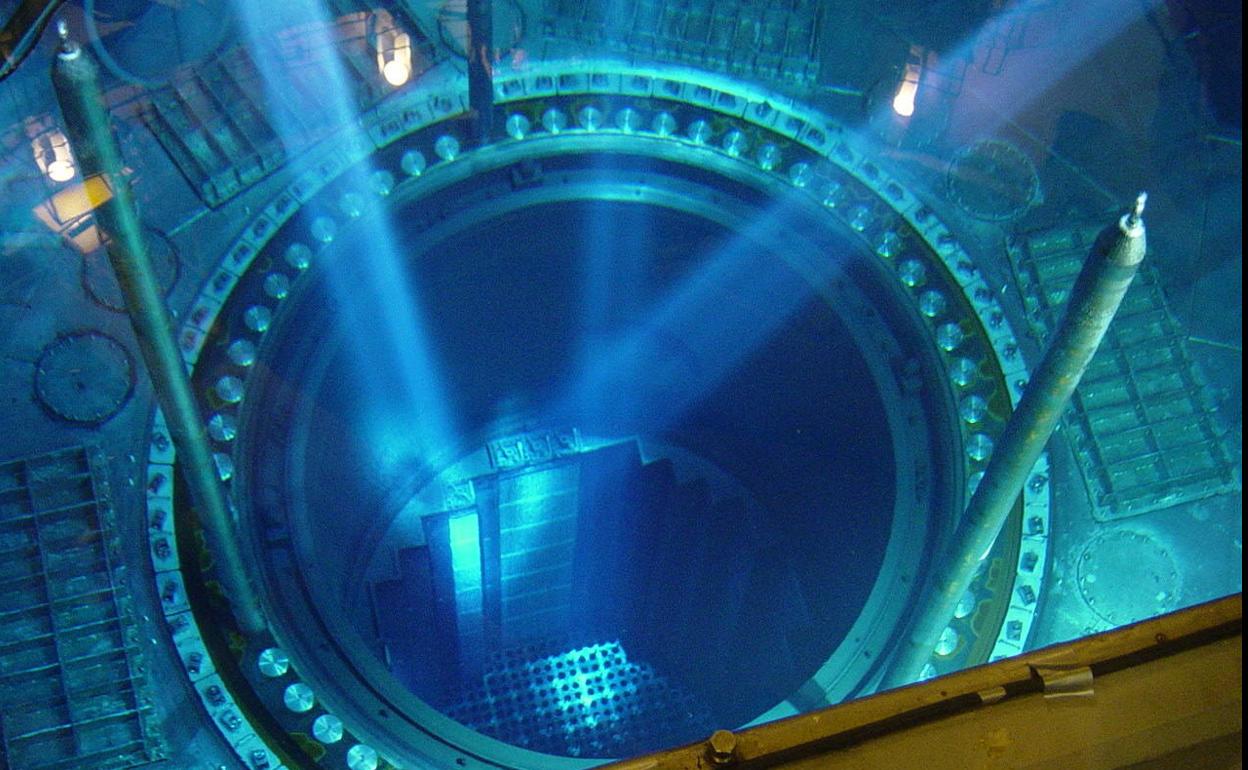 Interior de las instalaciones de la central nuclear. 