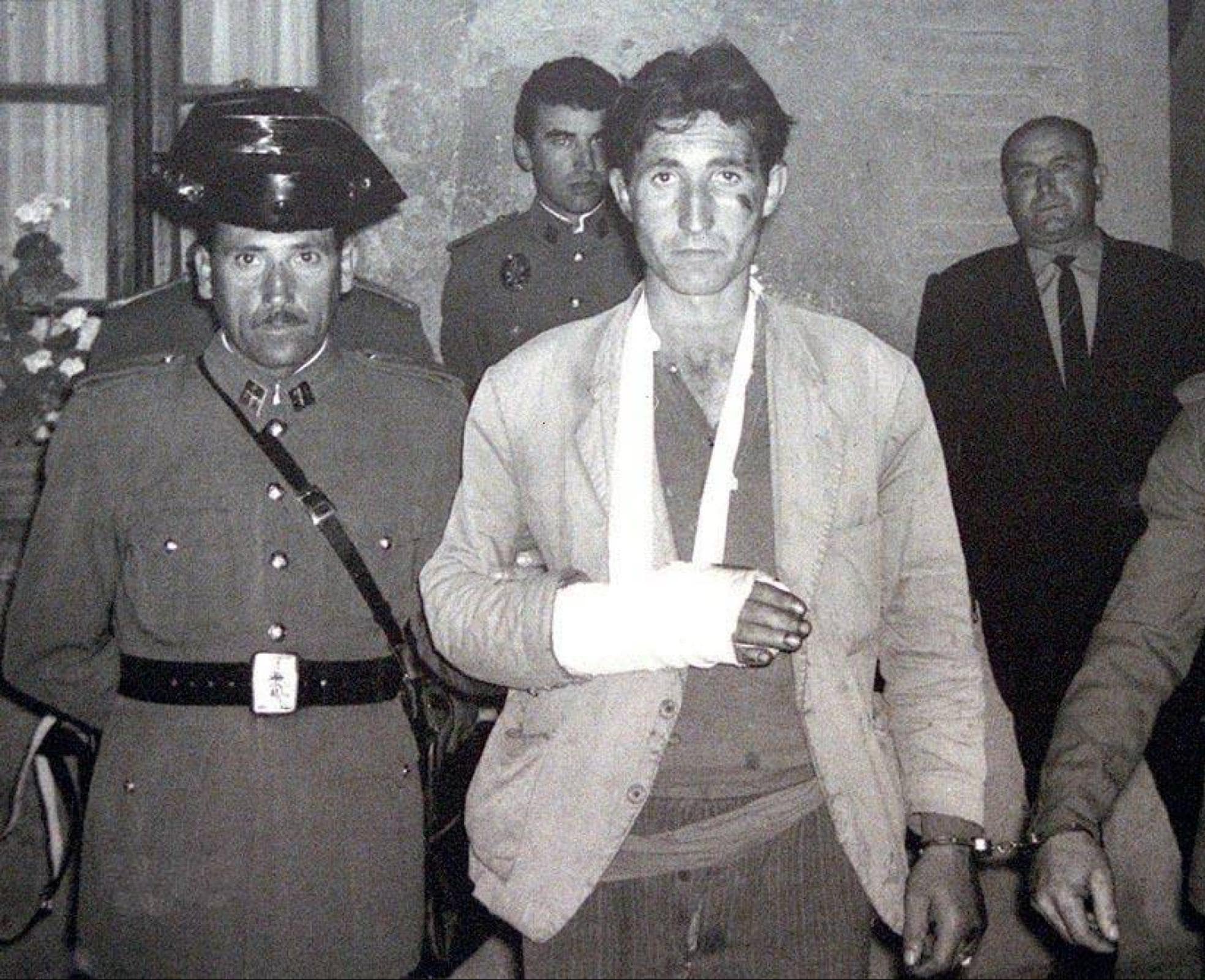 El Lute cuando fue detenido en 1966. 