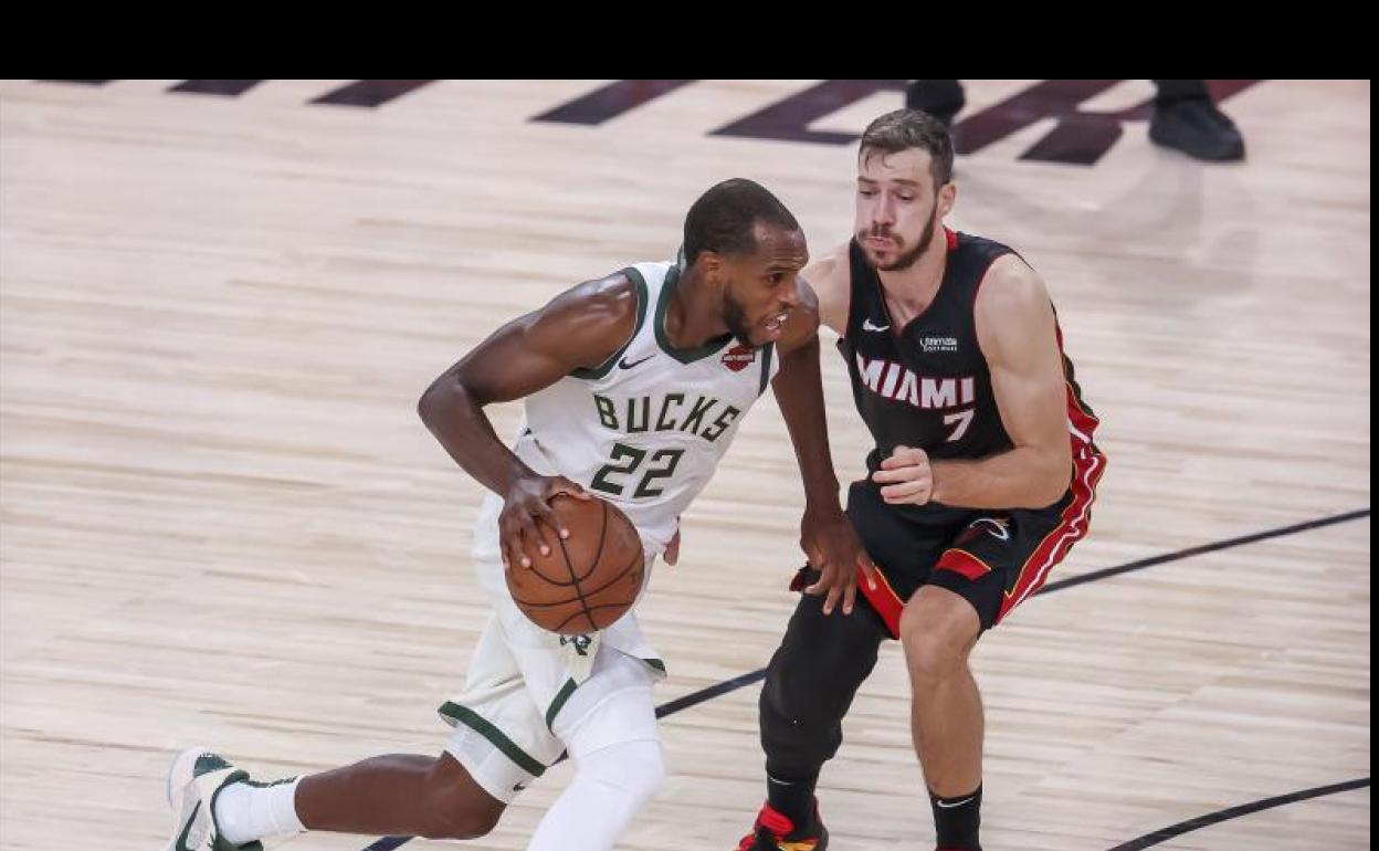 Middleton, en acción frente a los Heat. 