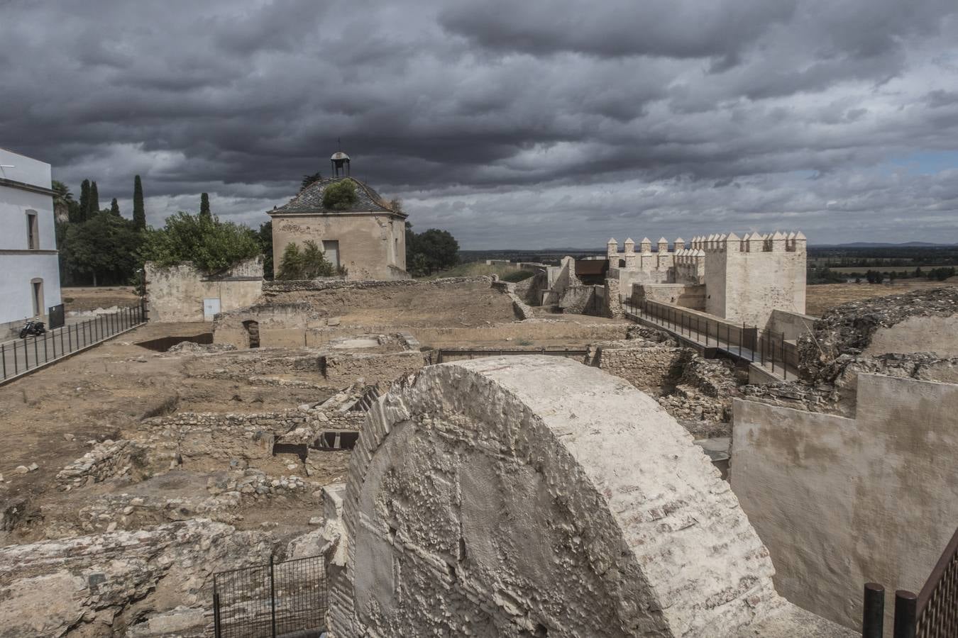 Uno de los yacimientos de la Alcazaba de Badajoz.
