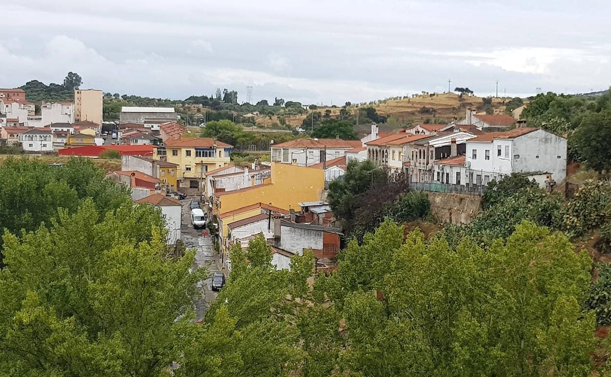 Panoramica del barrio de San Lazaro en Plasencia donde tuvo lugar el tiroteo. 