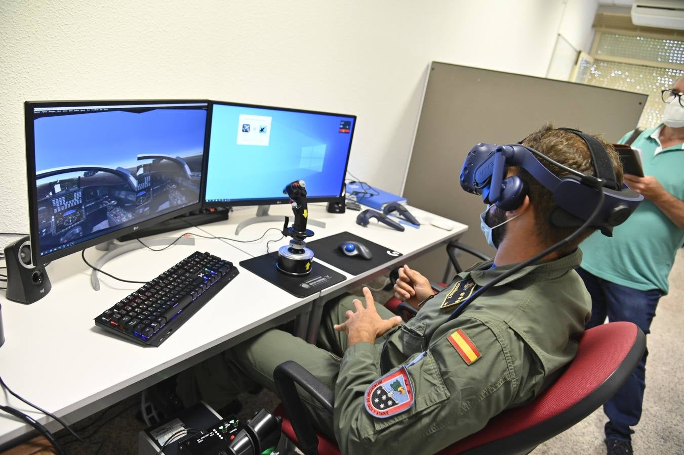 Mantenimiento de un drone en la Base de Talavera la Real en Badajoz