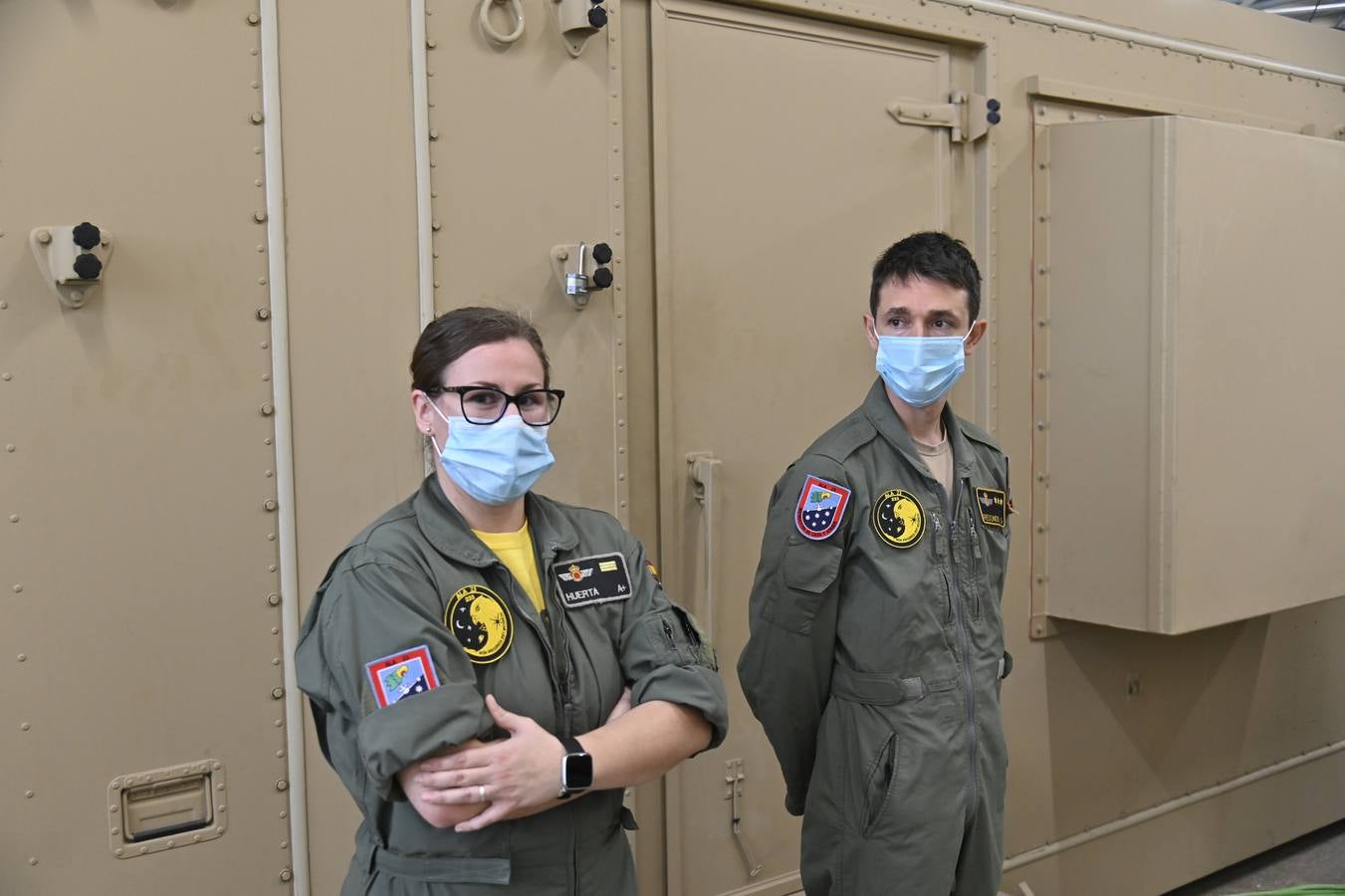 Mantenimiento de un drone en la Base de Talavera la Real en Badajoz