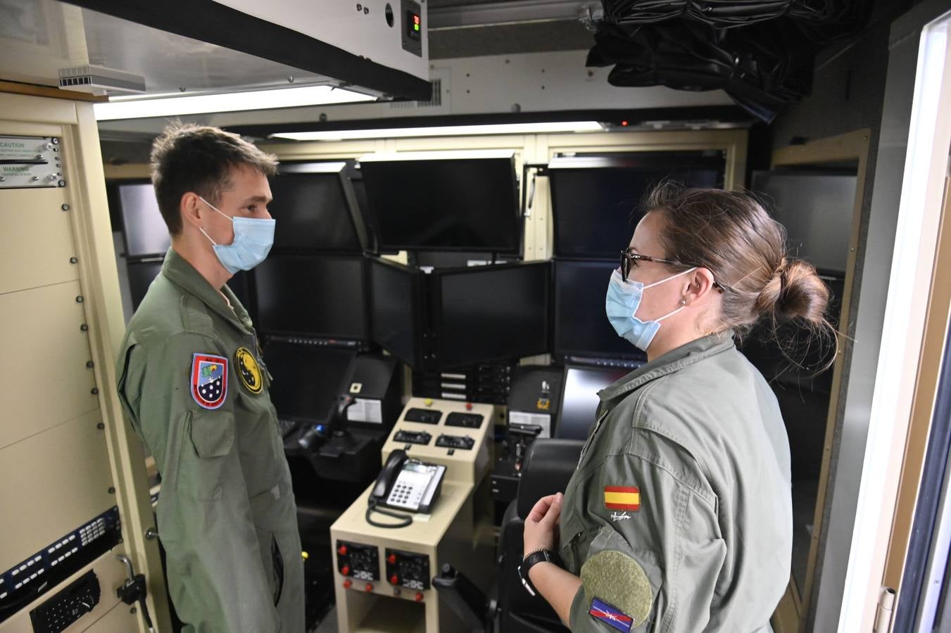 Mantenimiento de un drone en la Base de Talavera la Real en Badajoz