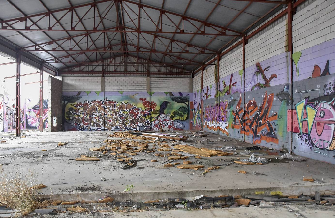 Vista general del antiguo matadero municipal de Badajoz