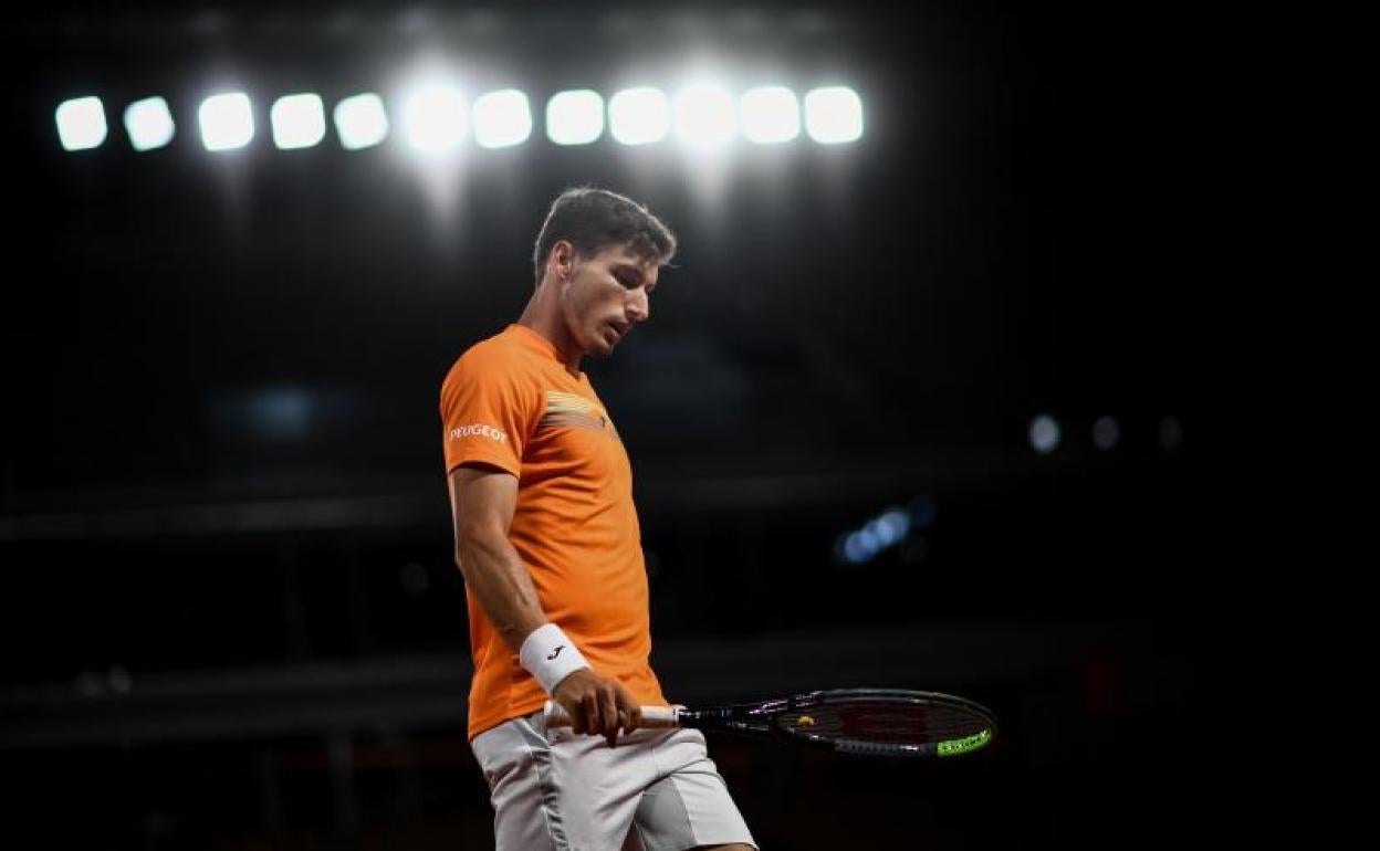 Pablo Carreño, durante su partido ante Altmaier.