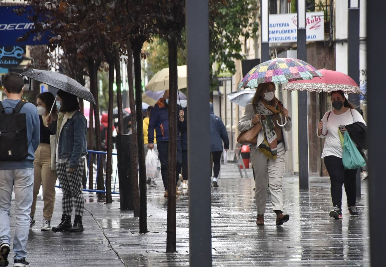 Lluvia en Badajoz