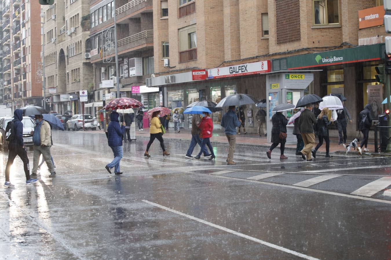 Lluvia en Cáceres