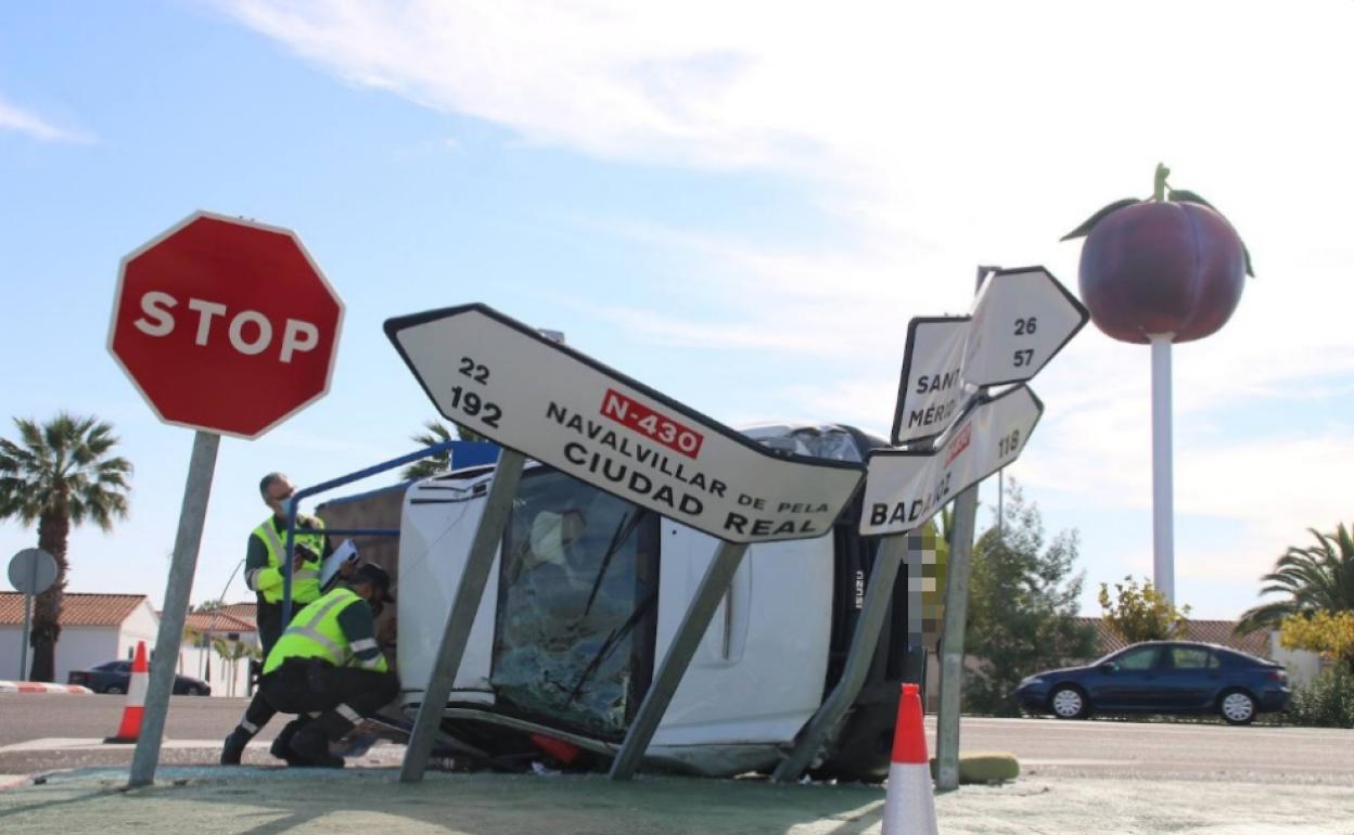 Imagen del accidente. 