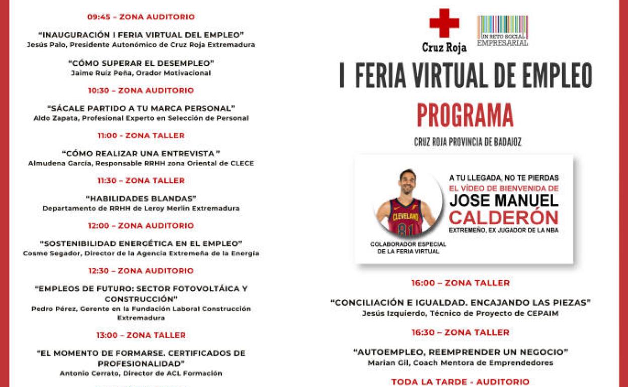 Cruz Roja celebra el 5 de noviembre su I Feria Virtual de Empleo de la provincia de Badajoz
