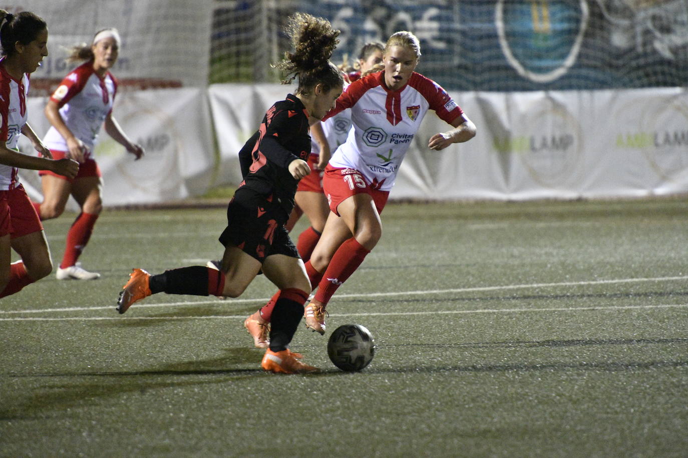 Fotos: La clase de la Real puede con la ilusión del Santa Teresa (0-4)