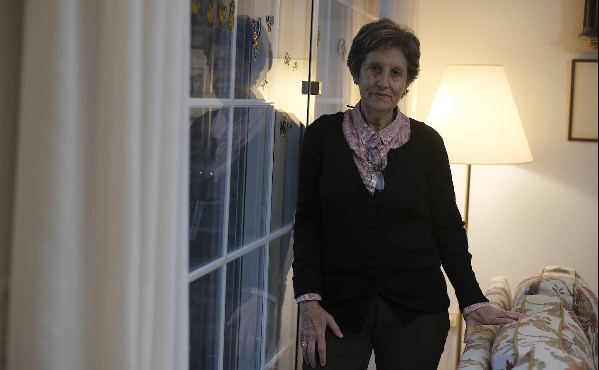 Pilar Pérez, retratada en su domicilio de Madrid. 