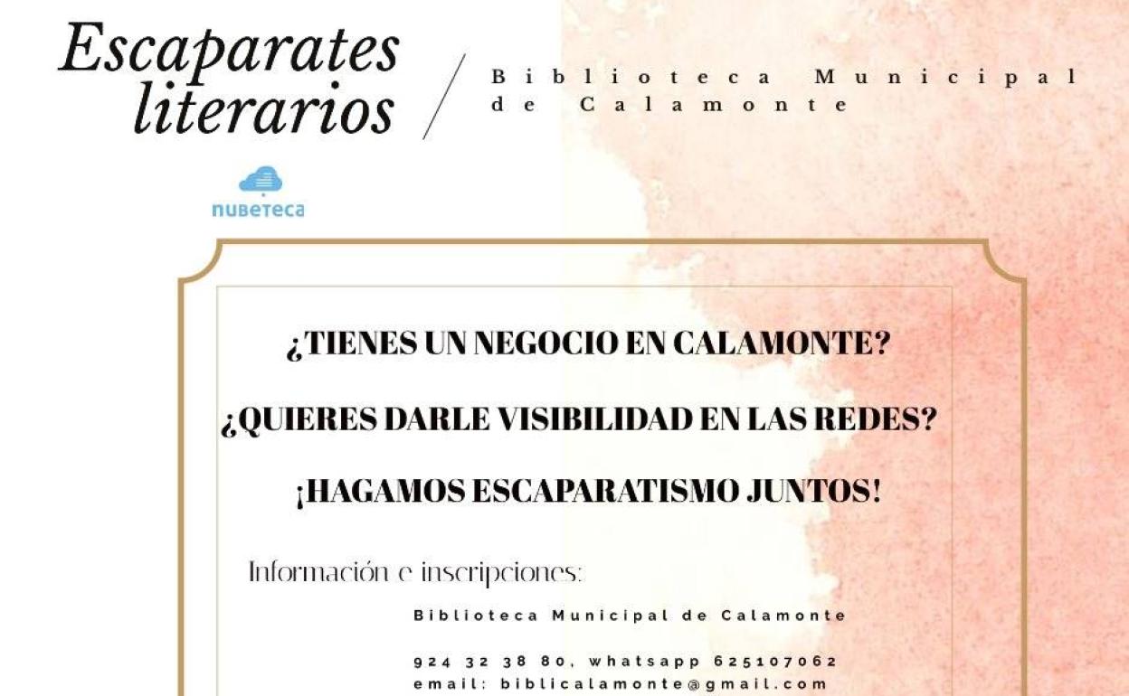 La biblioteca recuerda que el proyecto 'Escaparates literarios' sigue activo