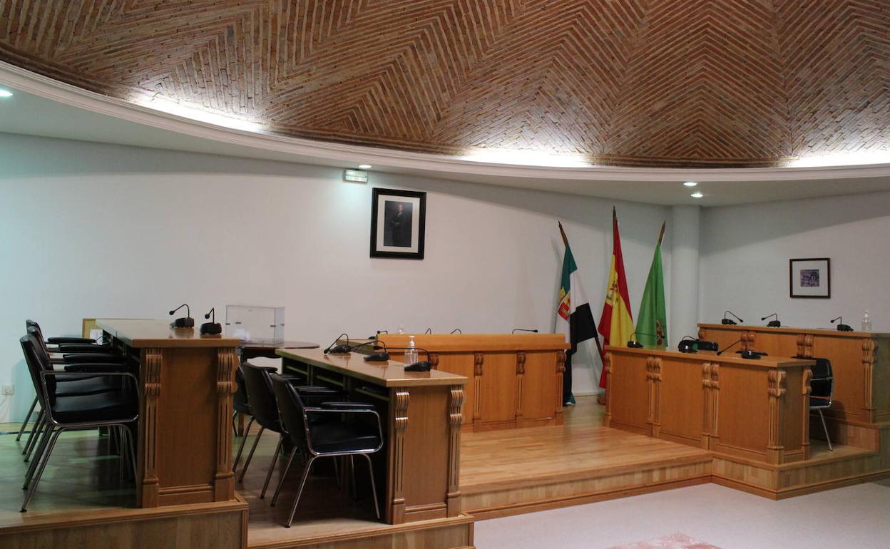 Salón de plenos del Ayuntamiento de Calamonte