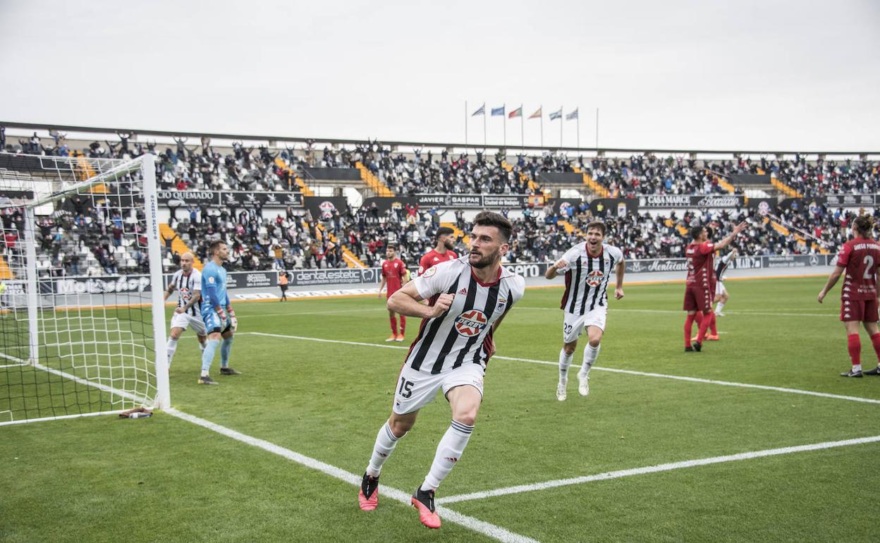 Pablo Vázquez, autor del único gol del encuentro. 