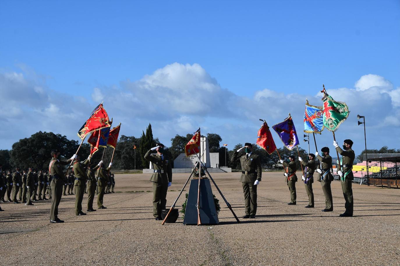 Fotos: Celebración del día de la patrona de Infantería sin familiares ni público