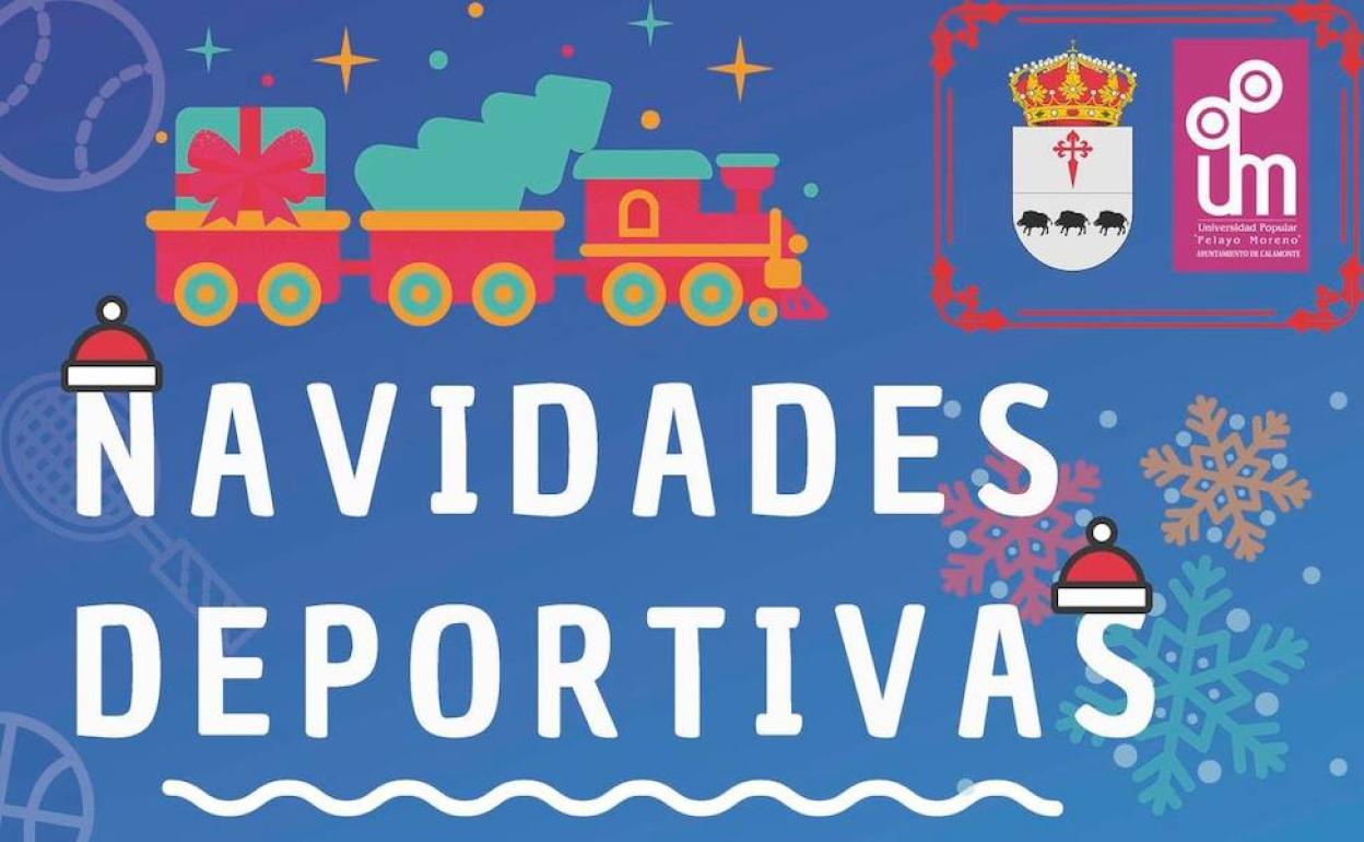 Cartel anunciador de la campaña deportiva navideña