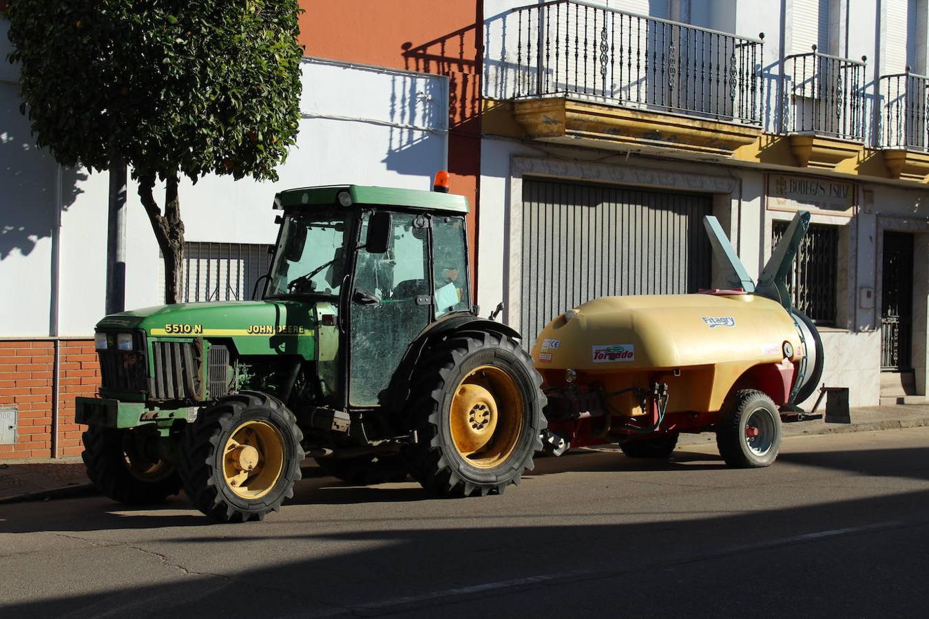 La mayoría de los tractores aportan su propio atomizador