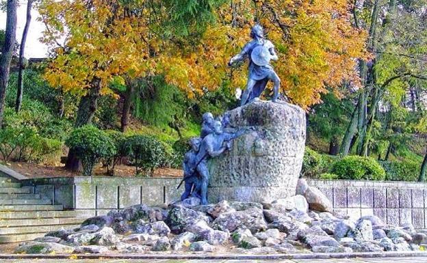 Estatua de Viriato en Viseu, Portugal