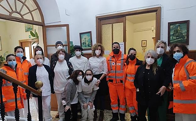 Equipo de vacunación contra la covid-19