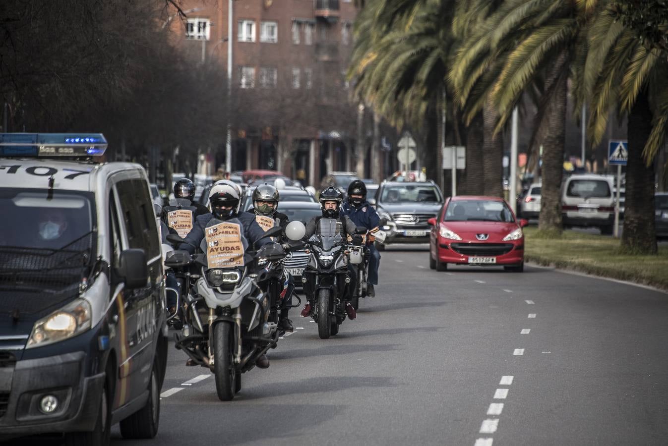 Protestas de comerciantes en Badajoz