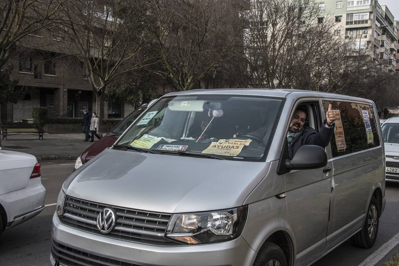 Protestas de comerciantes en Badajoz