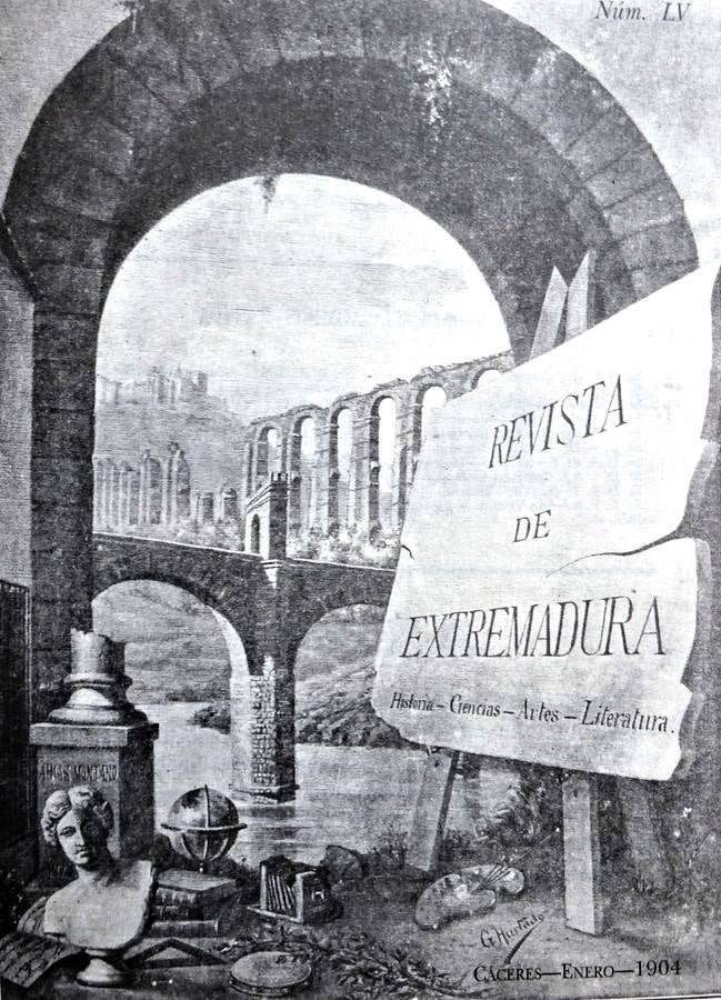 Portada de la Revista de Extremadura en donde escribió el Vizconde.