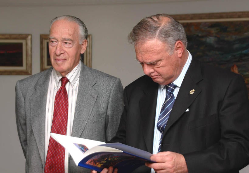 Con Francisco Pedraja, 28 de octubre de 2004 