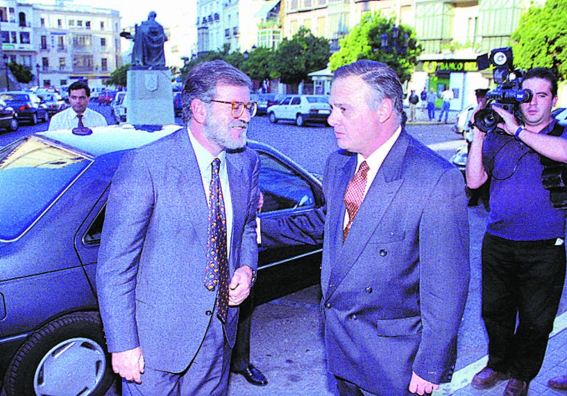 23 de septiembre de 1995. Recibiendo a Ibarra 