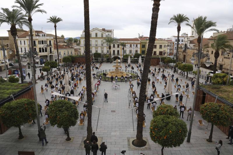 Fotos: Los hosteleros extremeños vuelven a protestar por su situación &quot;deseperada&quot;