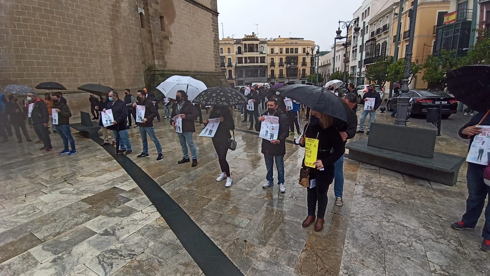Fotos: Los hosteleros extremeños vuelven a protestar por su situación &quot;deseperada&quot;