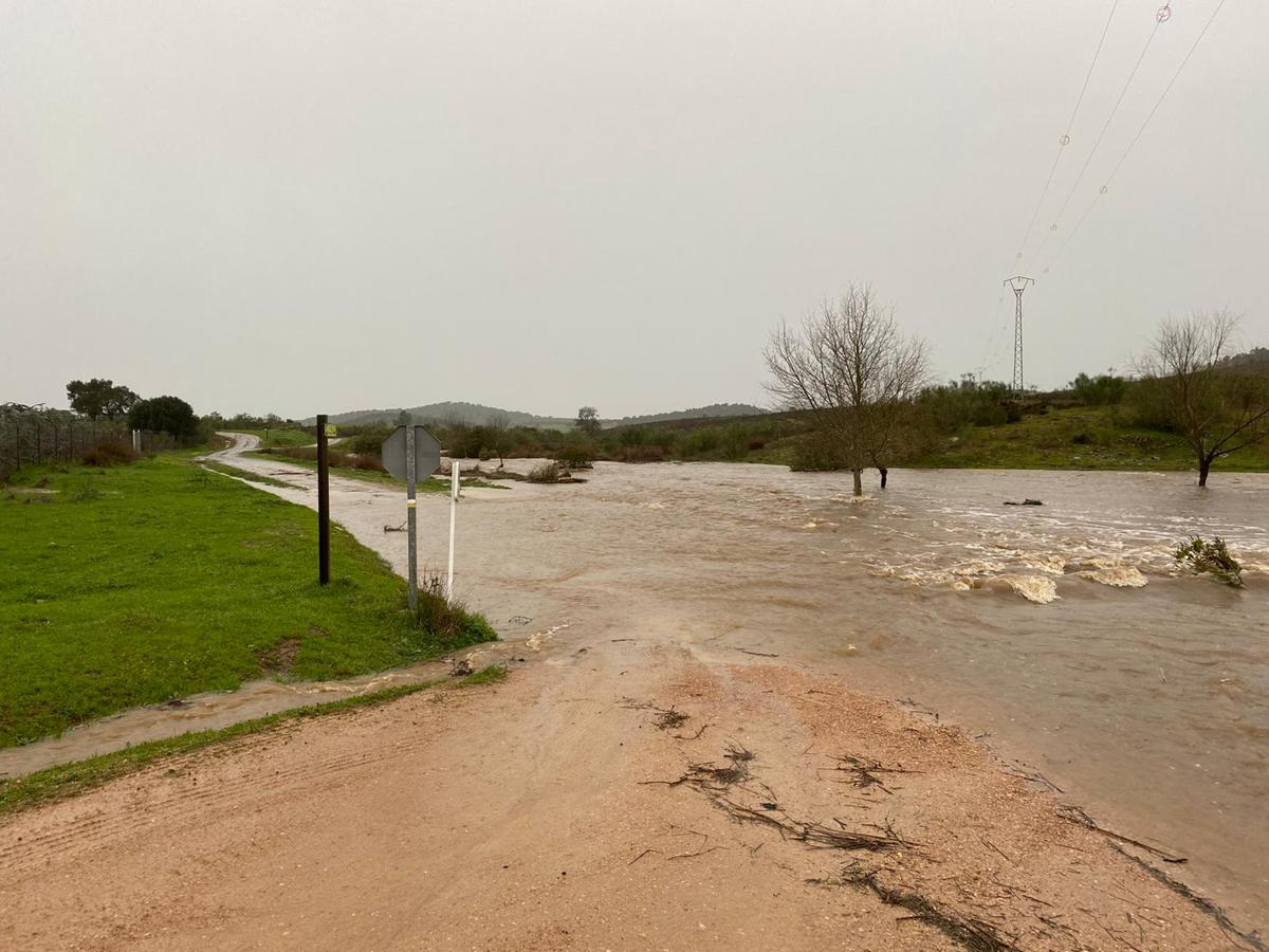 Fotos: La rivera de Alconchel empieza a desbordarse